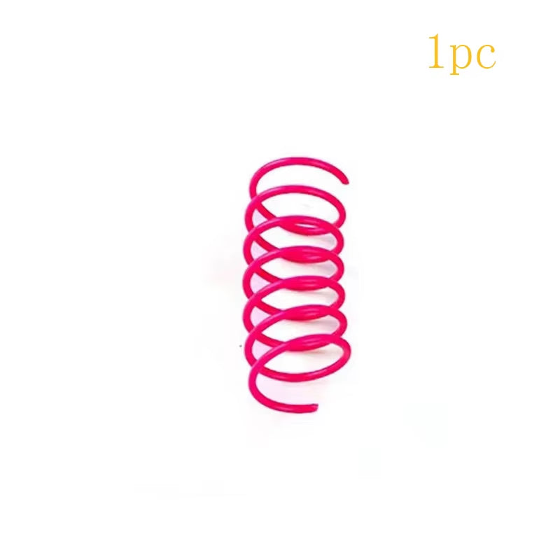 Pet Cat Toys Wide Durable Heavy Gauge Cat Spring Toy Colorful Springs Cat Pet Toy Coil Spiral Springs Pet Intera