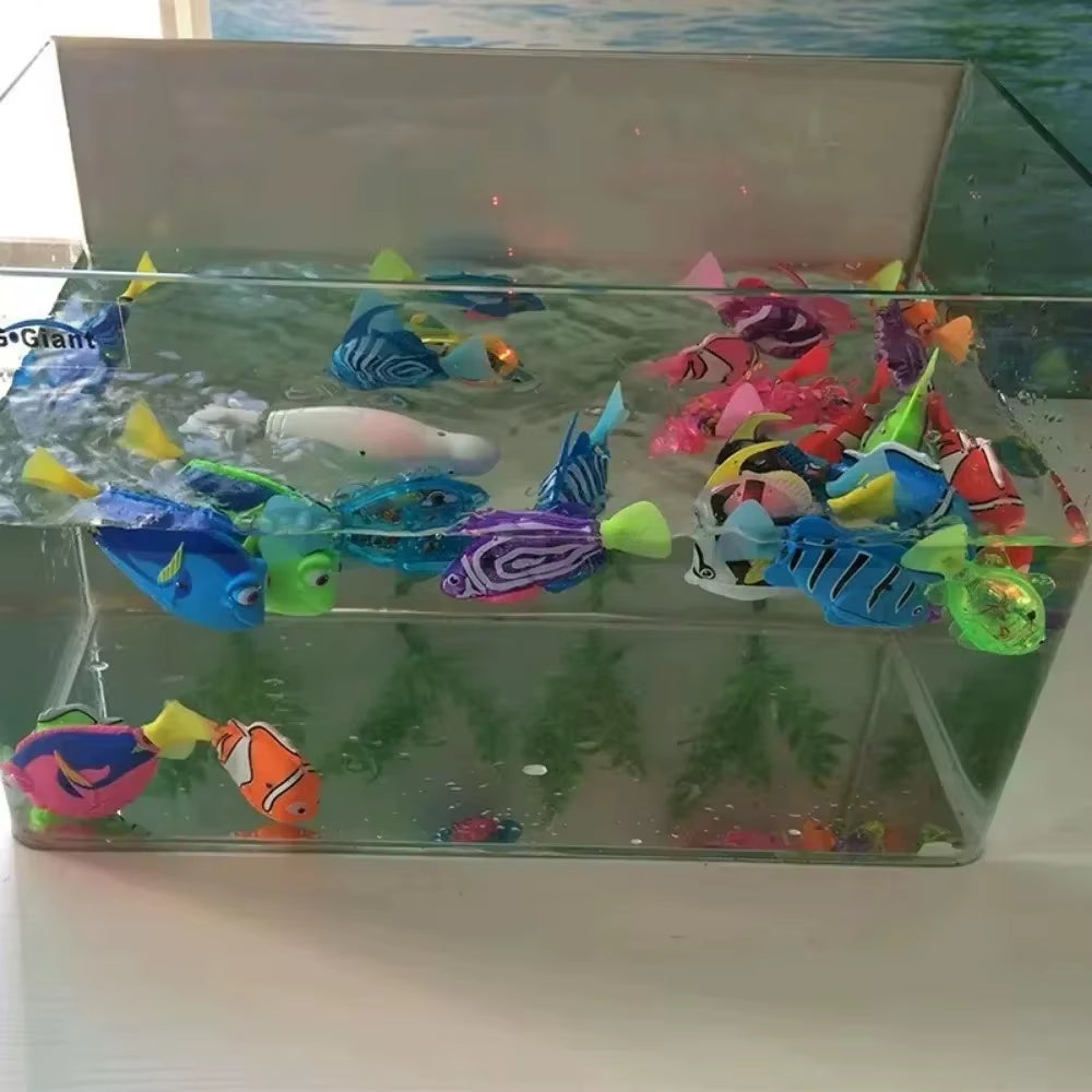 Smart-Swim Robotic Fish – Interactive LED Hunting Toy for Cats & Kittens