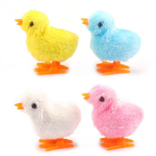 Classic Jumping Chick Toy: Interactive Wind-Up Plush for Endless Cat Chasing