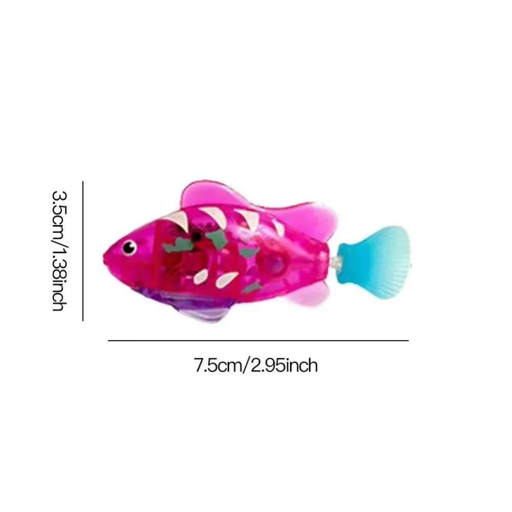 Smart-Swim Robotic Fish – Interactive LED Hunting Toy for Cats & Kittens